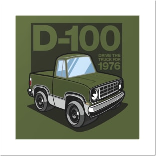 D100 - 1976 White Base (Bright Green Iridescent) Posters and Art